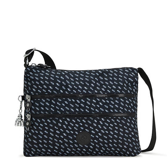 Kipling Alvar Printed Crossbody Táska Fekete Fehér | HU 1070ZU